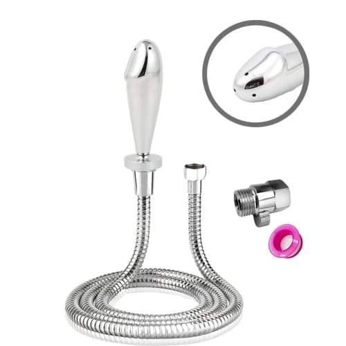 Shower Douche Enema Kit, 5-Hole Shower Dash Cleansing System, Regulator, 59-Inch Hose