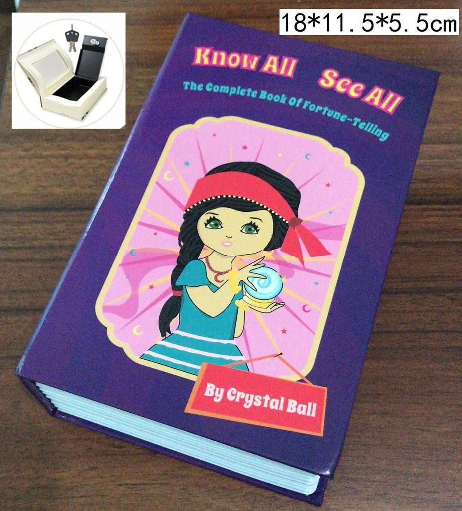 Cassaforte Domestica Alta Qualità Libro Segreto Cassaforte Nascosta Salvadanaio Salvadanaio Salvadanaio Contenitore per Contanti Scatola per Soldi Metallo Acciaio Simulazione Libri Classici