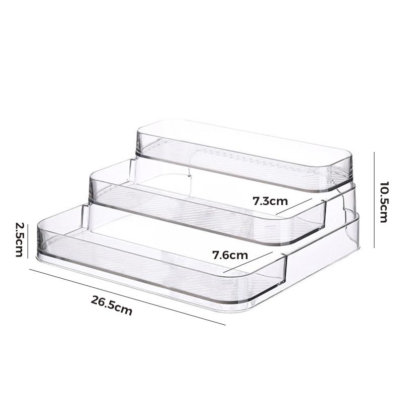 Make Up Organizer Multi-Layer Desk Skin Care Organizer Cosmetic Storage Box Perfume Organizer Transparent Step Display Stand