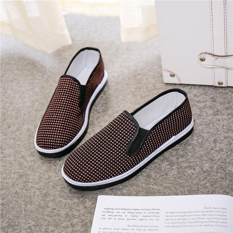 Women's Cloth Shoes New Soft-soled Women's Single Shoes Flat-soled Old Beijing Red Handmade Women Comfortable and Versatile