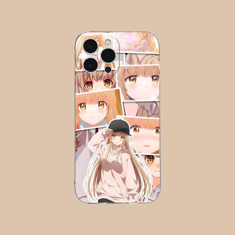 Angel Mahiru Shina Anime Phone Case for iPhone 16 15 14 13 12 11 X XR XS Pro Max Plus Mini Clear Transparent Luxury Cover Pretty