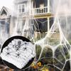 Halloween Spider Web Decor: Outdoor Spidersilk for Haunted House or Escape Room Atmosphere