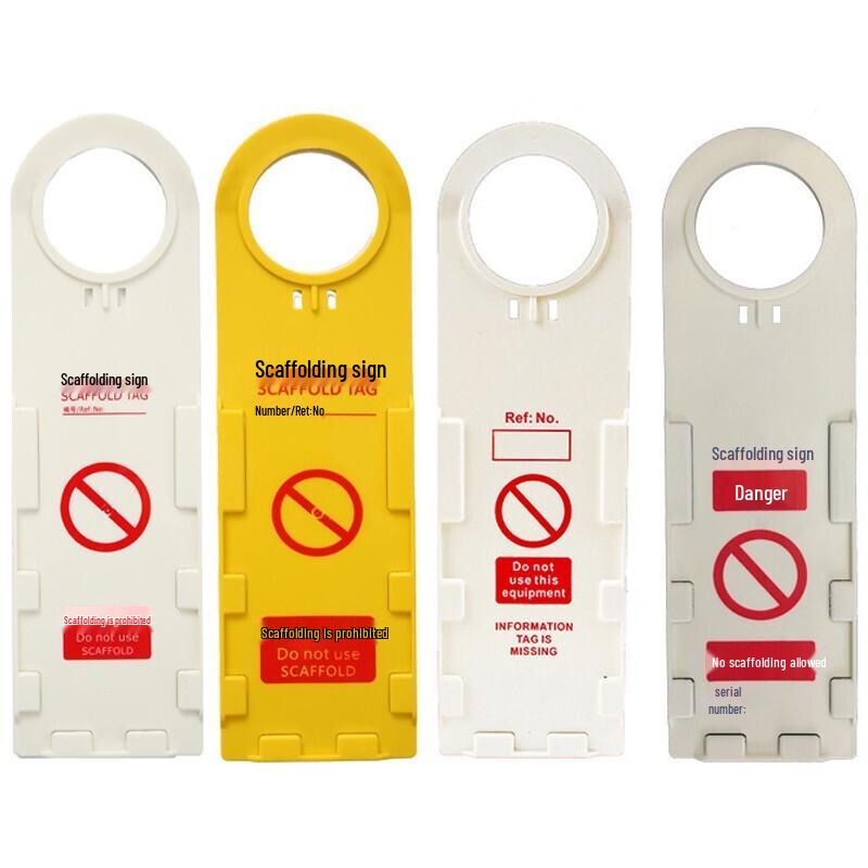 Haisidick Scaffolding Safety Warning Tag Set
