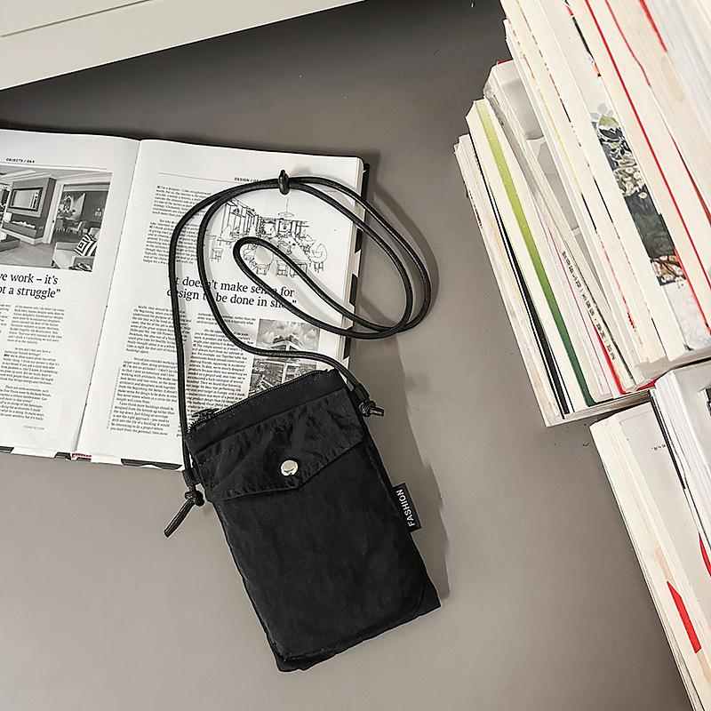 Simple mini canvas bag bag women's fashion mobile phone bag casual versatile travel shoulder messenger bag