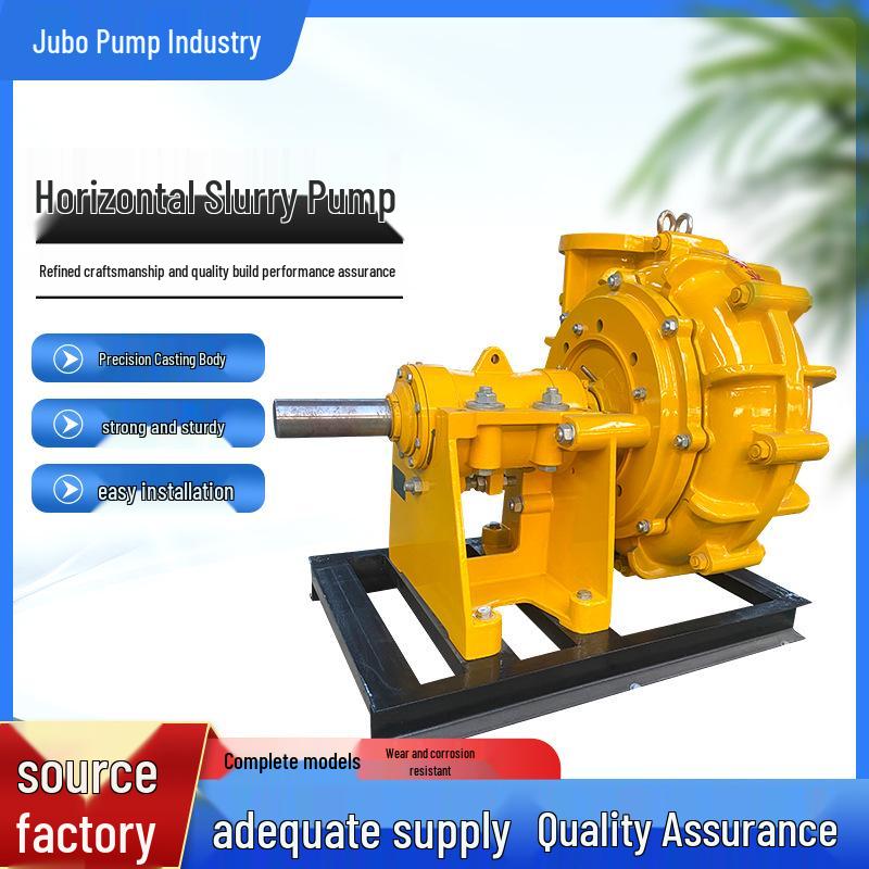 Jubo ZJ Horizontal Slurry Pump: Corrosion & Wear-Resistant, Large Flow for Sand, Mud, Water, Coal Washing & Filter Press.