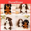 Cani Basset Hound e Rottweiler di Peluche con Imbottitura Morbida in Cotone PP per la Stanza dei Giochi dei Bambini