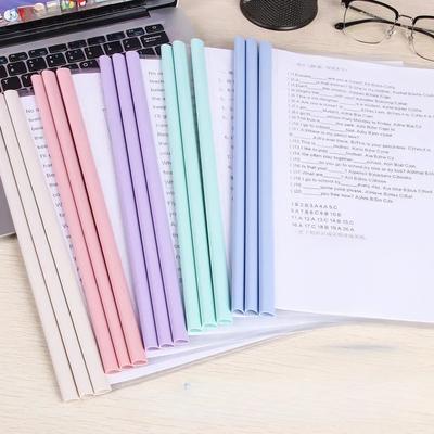 10pcs 22.5x30.5cm A4 Transparent Document Sliding Bar File Folder Report Cover Spine Bar for School Office Supplies Accessories