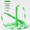 Bamboo Patterned PE Beads Jump Rope for Students & Adults - Sports Training & Competition