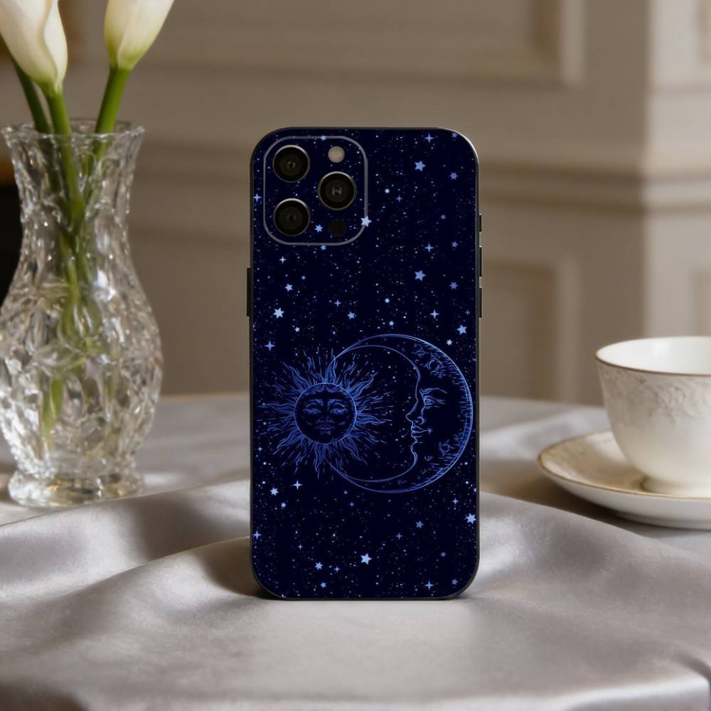 O-Occult W-Witchcraft M-Moon G-Gothic Witch Phone Case For iPhone 17,16,15,14,13,12,11 Plus,Pro Max,XS,Soft Silicone Black Cover