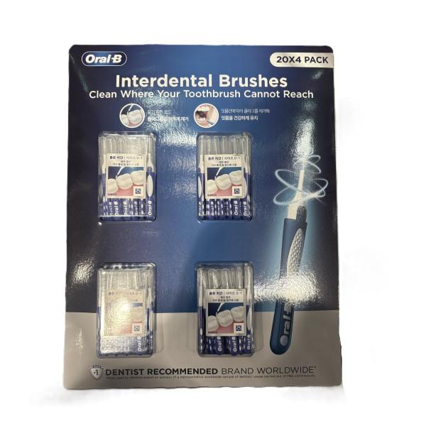Oral-B Interdental Brushes 20pcs x 4 packs