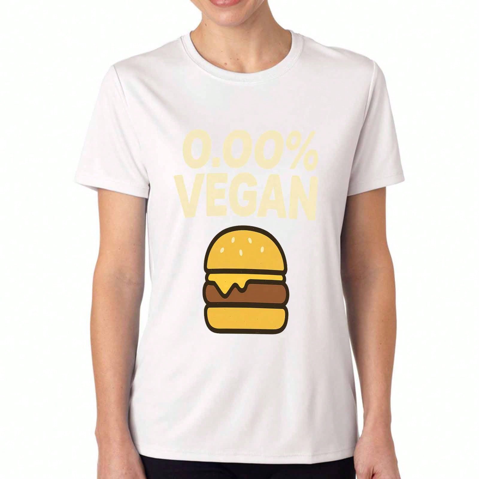 Vegan Burger unisex s Cotton T Shirt, Pure Cotton Premium Print, Durable, Casual And Fashionable, 100% Vegan Lifestyle Tee, Healthy Food Choice, Vegan S разноцветный