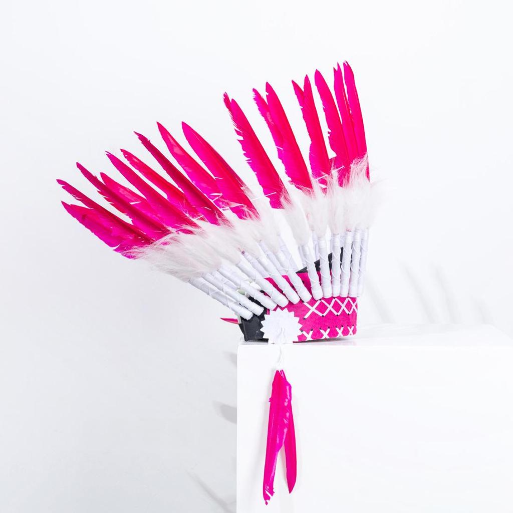Children's Indian Chief Feather Headdress Prop for Parties