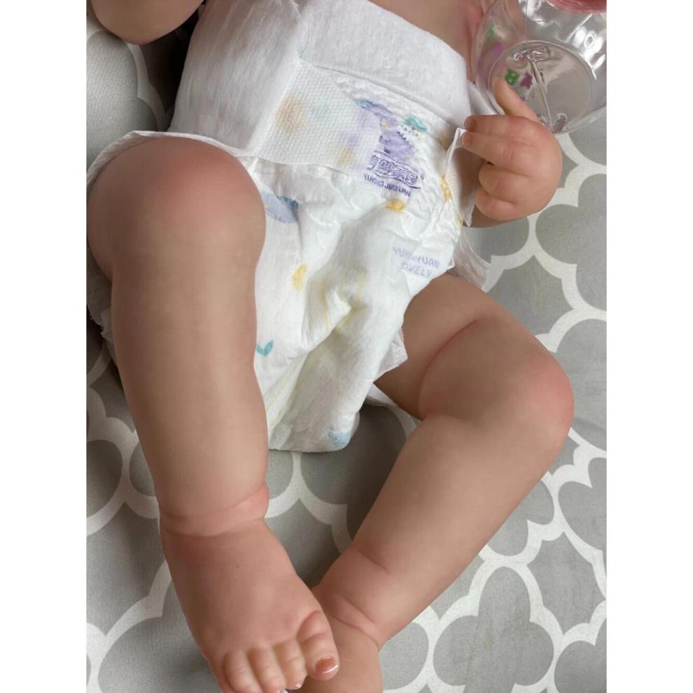 Bambola Reborn Ragazza a corpo intero in vinile di silicone Bambola Neonato per bambini