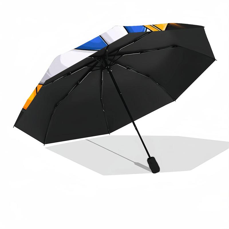 volleyball Theme Automatic Umbrella, Lightweight & Portable, 8 Rib, Perfect for Outdoor Travel, Birthdays, Christmas, Gifts.