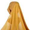 Women's Monochrome Pearl Chiffon Shawl & Beanie Set – Ethnic Style, Versatile, Includes Long Gauze Scarf