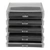 5 Layer Jewelry Drawer Storage Box Case Transparent Acrylic Desktop Cosmetic Makeup Drawer Storage Cabinet