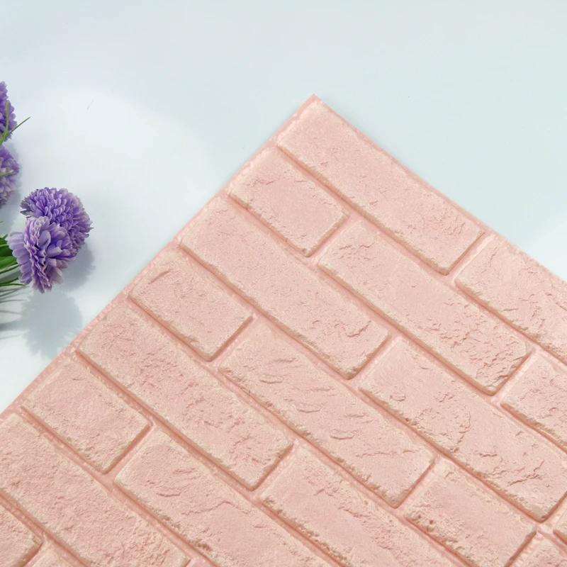 

10/25 шт. 3D наклейки на стену из пенопласта, водонепроницаемые самоклеящиеся обои, липкие панели для спальни, гостиной, декора, кухни, ванной комнаты D 10pcs(30X30cm)