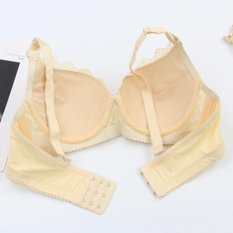 Set Reggiseno in Pizzo Francese Taglie Forti Moda Comodo e Sexy Slip Push-up e Modellante