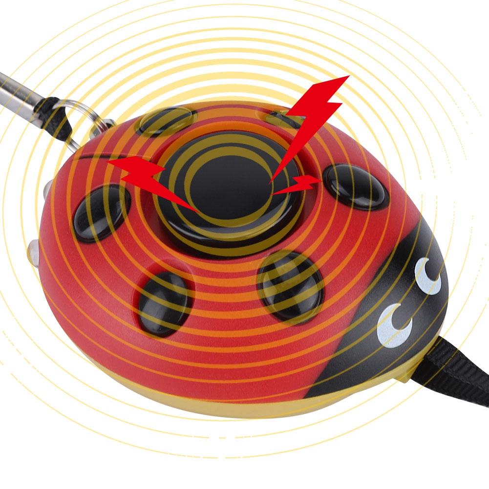 Personal Defense Protection Beetle Alarm Keychain 130db Women Emergency Alarm with LED