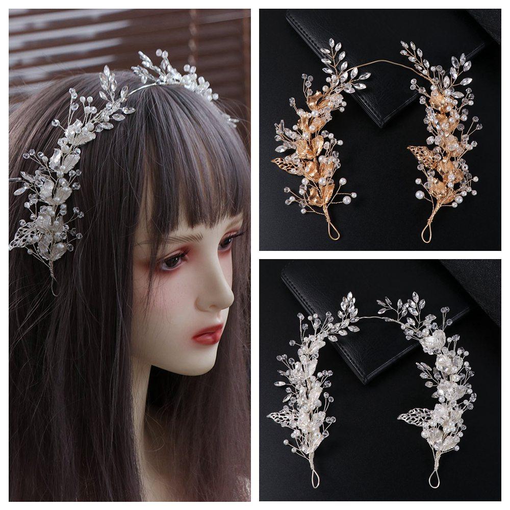 Handmade Crystal Headpiece Beaded Bridal Tiara Hair Vine Premium Women Hair Jewelry  Wedding