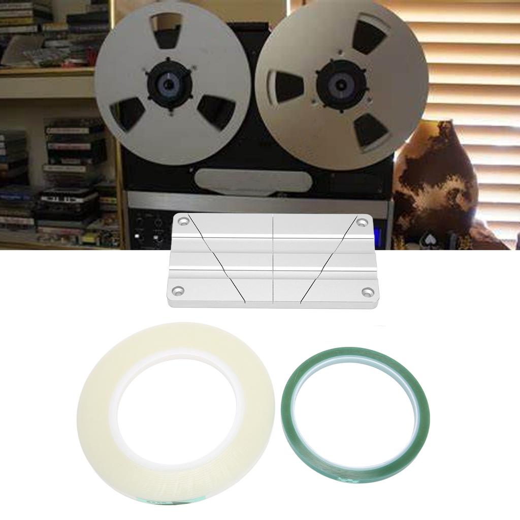 1/2 1/4 10 Inch Tape Splicing Set Professional Reel to Reel Tape Splicing Block for Revoxsonido