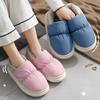 Home Cotton Slippers Winter Bag Heel Fleece Thermal Belt Heel Home Down Cloth Waterproof Cotton Shoes