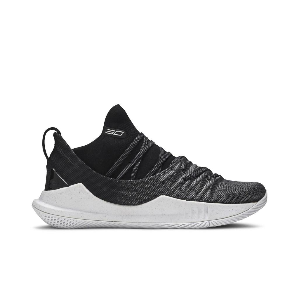 Under Armour Curry 5 'Black' (Unisex) Black / White / Silver Basketball Shoes 3020657 101