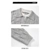 Men Fake Two Piece V Neck Twisted Knit Long Sleeve Casual Polo Sweater