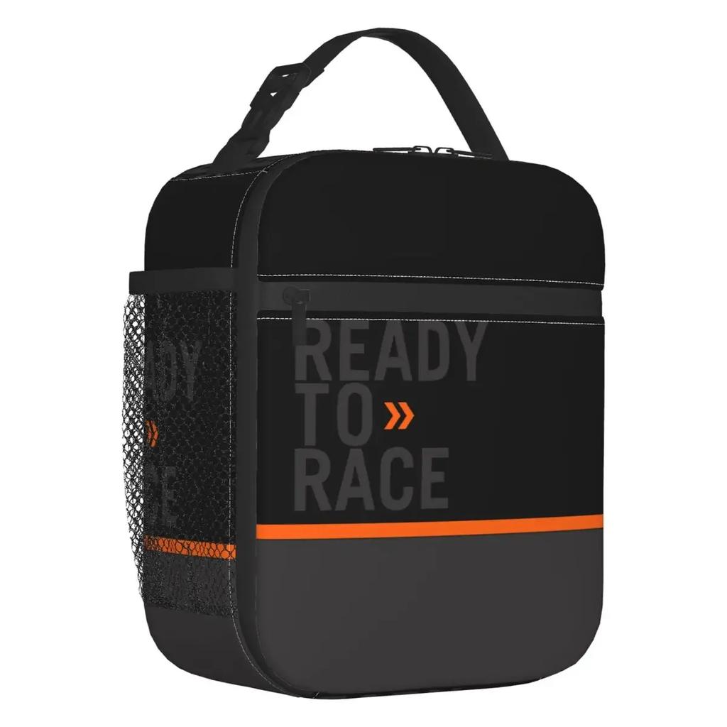 Listo para Correr Bolsa Tote Aislada para el Almuerzo Enduro Cross Motocross Asfalto Vida en Bicicleta Reutilizable Enfriador Térmico Fiambrera Escuela Viaje