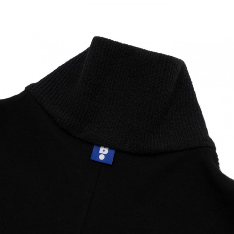 Blu DoT Half Zip T shirT Raglan Sleeve Bk