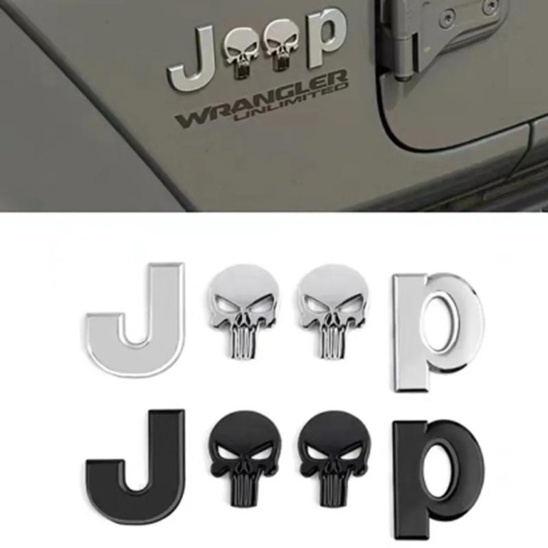 Car Accessories 3D Meatl Car Stickers For Jeep Renegade Grand Cherokee Xj Wrangler Jl Patriot Compass Car Decorations Sticker