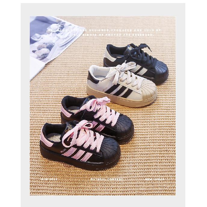 Girls' Shell-toe Sneakers with Soft Soles, New Autumn Model Children's Sports Shoes, Korean-style Versatile Casual Shoes for Older Boys