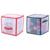 64-Grid Portable Ornament Divider with Handles & Compartments Foldable Storage Container Protect Delicate Balls & Decorations