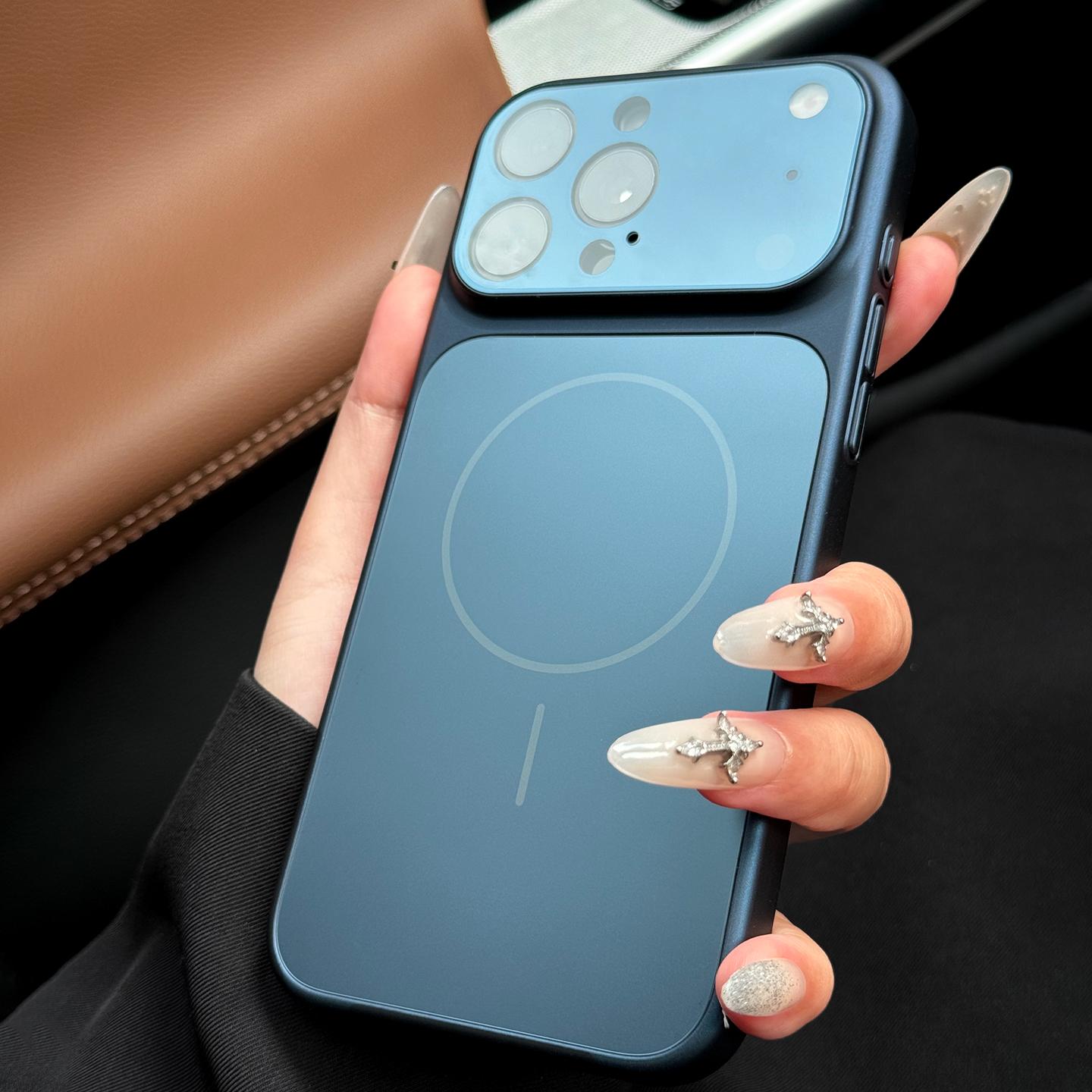 

Official AG Nano Matte Glass Case for For Iphone 17 Pro Max 16 15 14 13 Pro Max Air For Magsafe Wireless Charge Magnetic Hard Cover iPhone 13