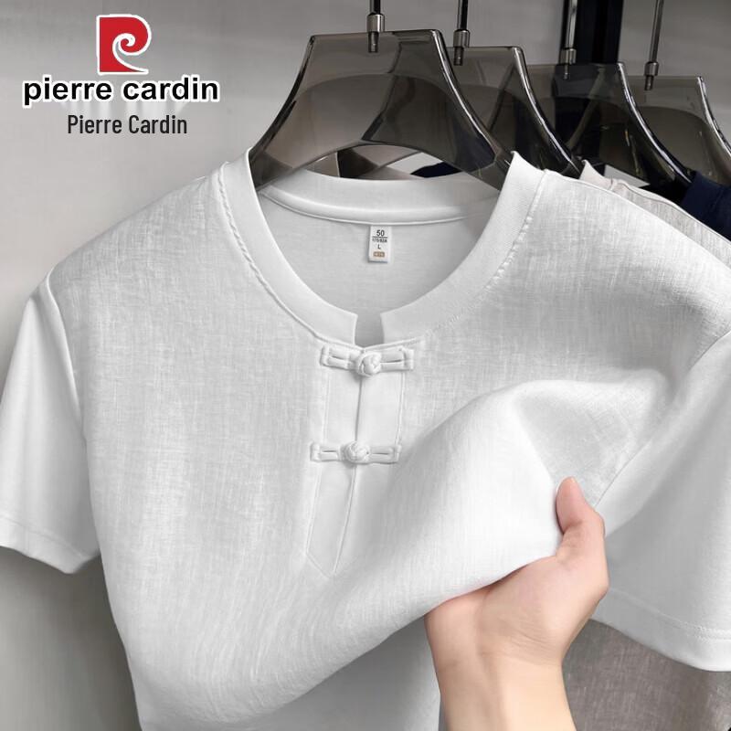 

Pierre Cardin Men s 100% Linen Short Sleeve T-Shirt XL
