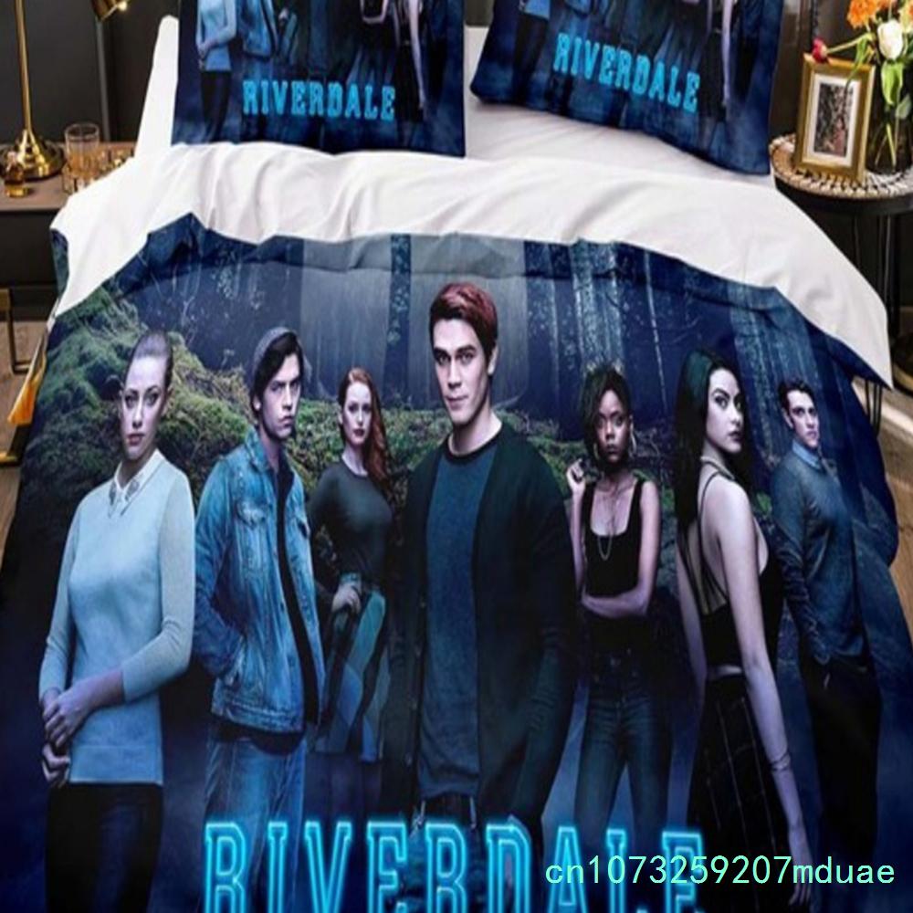 Movie Riverdale Bedding Set Teens Boys Duvet Cover Set With Pillow Cover Comforter Set Single Queen King Full Size New