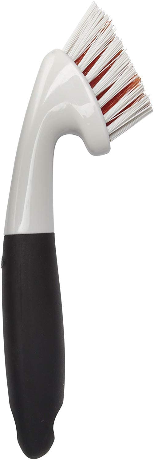 OXO Bathroom Grout for Cleaning Grout and Easy to Grip Brush, Orange, Tiles,
