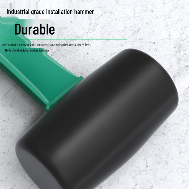 Industrial Grade Rubber Mallet for Home Renovation - Versatile Tile Tapping Hammer for Floor and Wall Installation.