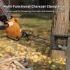 Feuerzange Kohlenzange Metall Holz Grillzange Hitzebeständig Kohlegreifer Outdoor Picknick Kaminzange