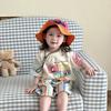 Baby Children Bucket Cap Quick-dry Fisherman Caps New Sunscreen Hat  3-7 Years