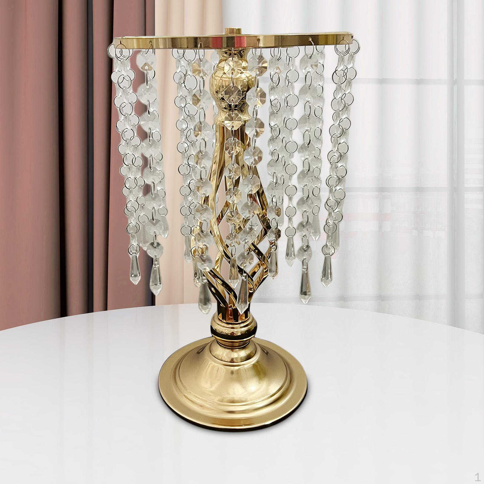 

Подсвечник с кисточками, центральная часть стола, ваза для цветов, подставка, украшения для свадебного ужина Gold 40cm D