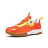 Kids' Non-slip Table Tennis & Badminton Shoes with Rotary Buckle - Leather Surface Sports Shoes for Boys & Girls