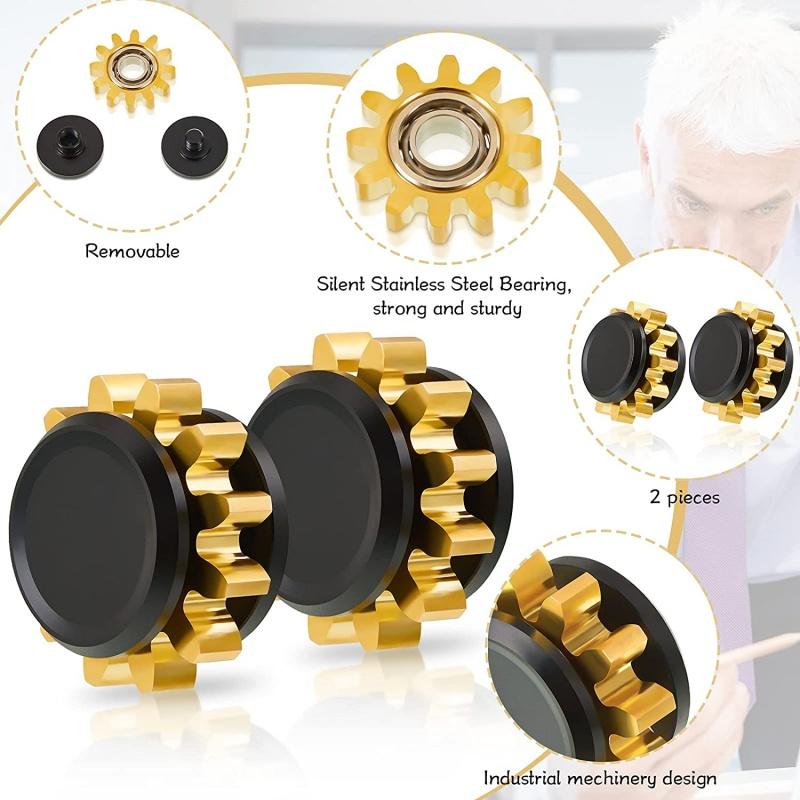 Mini Metal Gear Gyroscope Toy Fidget Spinner Stress Relief Adult Gift Sliver Black Gyroscope For Children Antistress Hand Toys G