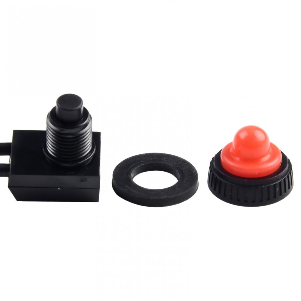 Protective Push Button Switch Red/black Rubber Cover Self-locking Sturdy