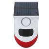 Motion Sensor Alarm Solar Sound and Light Alarm Wireless IP67 Intelligent Outdoor Alarm with Built In Battery for Farm Outdoor