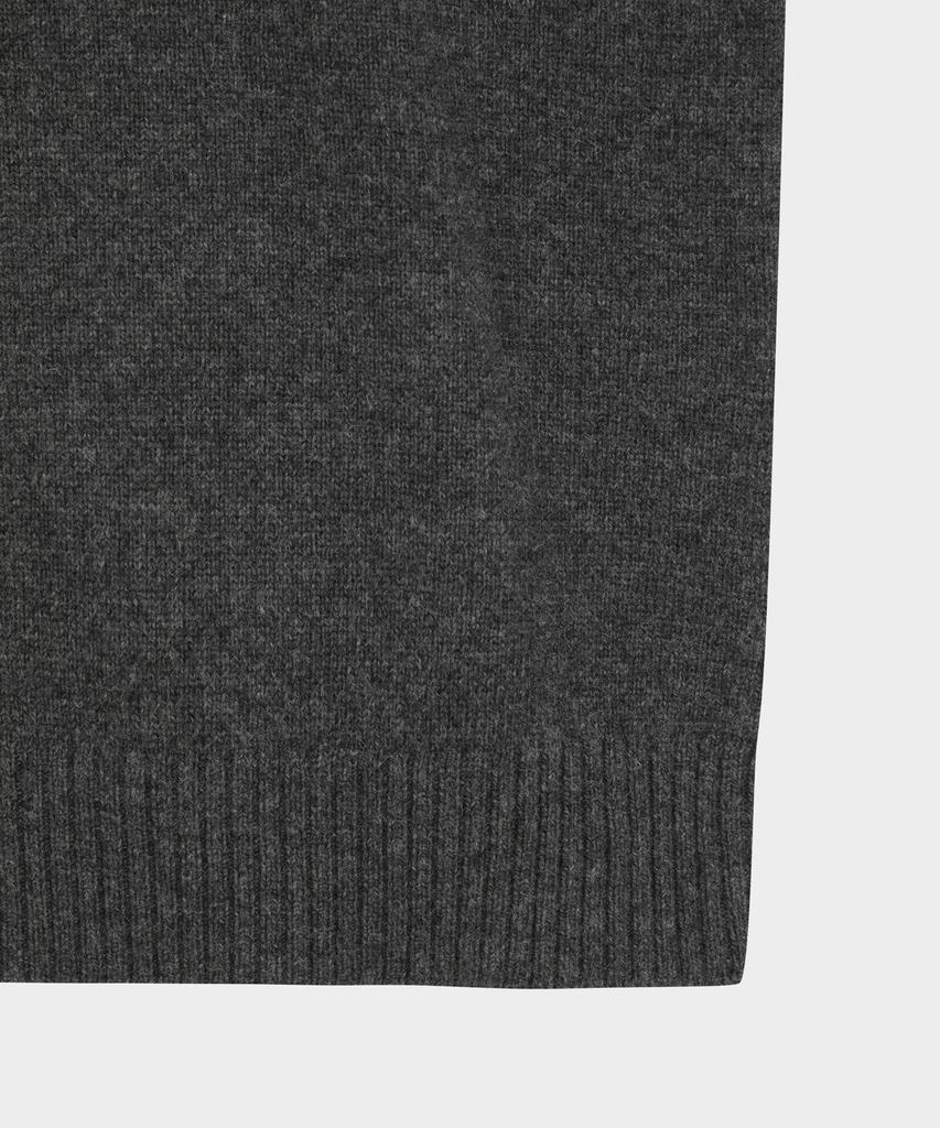 BROOKS BROTHERS Wool Cashmere Solid Sweater (Charcoal) (Bbwrmbf402)
