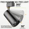 LED Track Spotlight for Clothing Shop, Super Bright Energy Saving Rail Light, COB Back Wall Light for Commercial Showroom