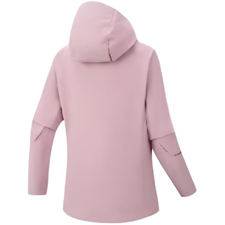 Anta Training Series Hooded Sports Solid Color Casual Versatile Zipper Waterproof Breathable Jacket Women jackets 162617612-2