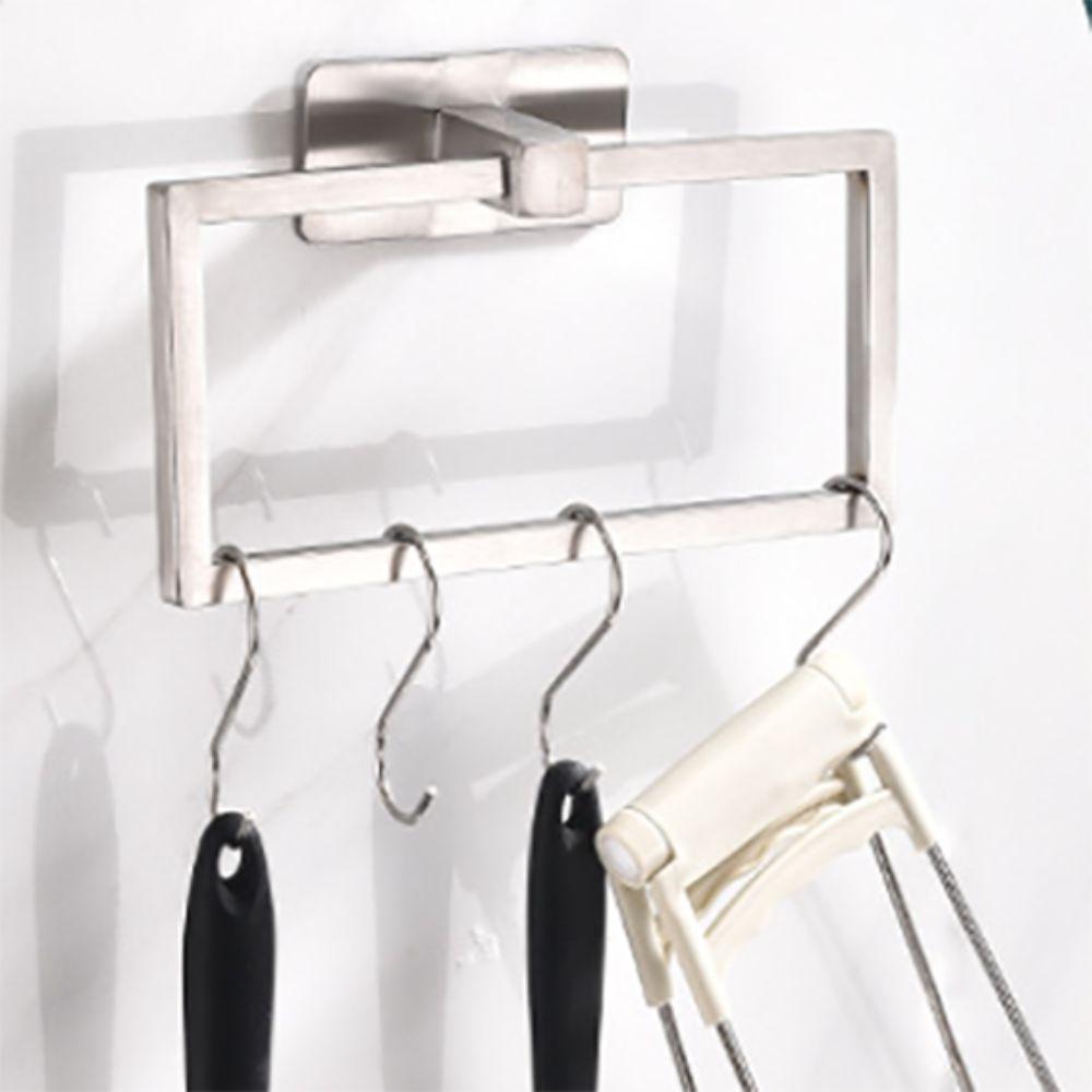 Ventilation Punch Free Towel Ring Rust-proof Hand Towel Ring Modern Towel Ring Hangers  Shower Room
