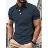 Summer New Men's Short Sleeved POLO Shirt with Casual, Fashionable, Comfortable and Soft Features